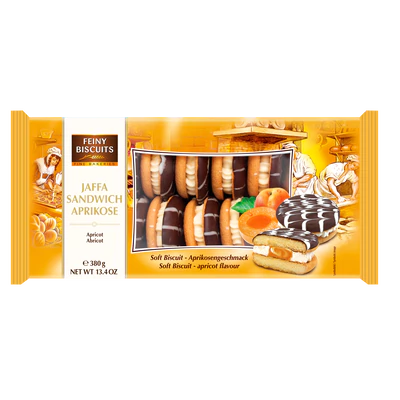 Печиво Jaffa сендвіч вершково-абрикосовий Feiny Biscuits