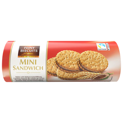 Печиво міні-сендвіч з крем-какао начинкою Feiny Biscuits